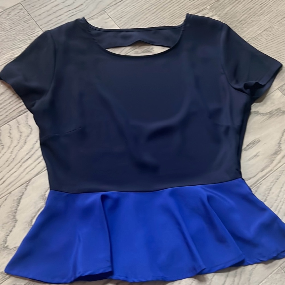 Navy & Bright Blue Women's Top